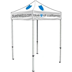 5 x 5 White Tent With Logo