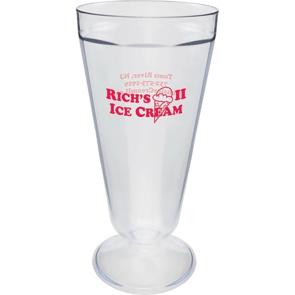 21 oz. Nostalgic Plastic Malt Glass