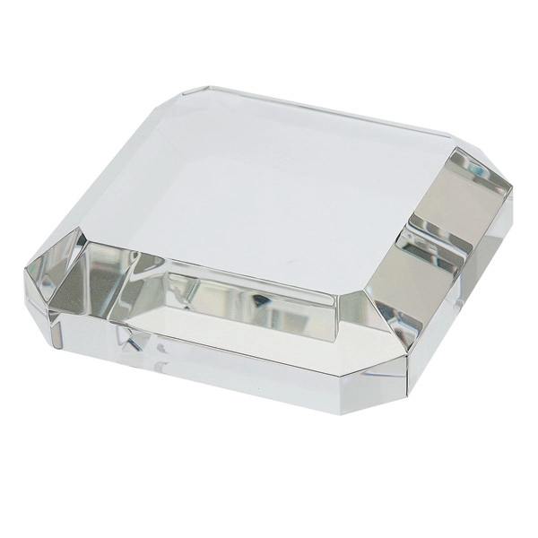 Taranto Square Crystal Paperweight