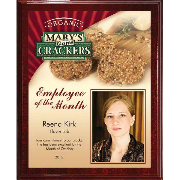 Medium Digi-Color Mahogany Plaque