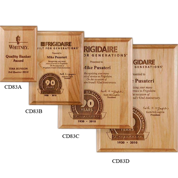 Genuine Alder Wood Plaque