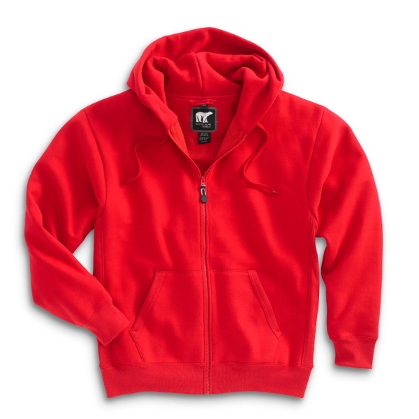White Bear® Heavyweight Full Zip Hoodie Sweatshirt