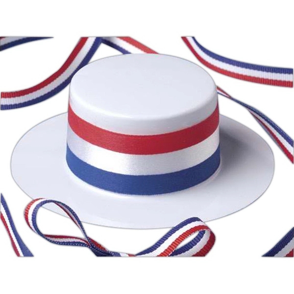 Patriotic Skimmer Hat for Stuffed Animal