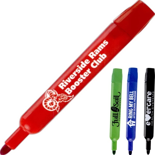 8 X PERMANENT BLACK MARKER PENS BULLET TIP PEN WATERPROOF QUALITY PROOF ATTACHED