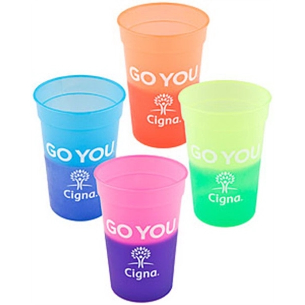 16OZ color changing cup,mood POP Discoloration Stadium cup