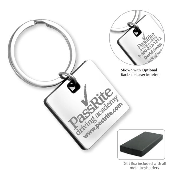 Cube Laser Engraved Metal Keyholder