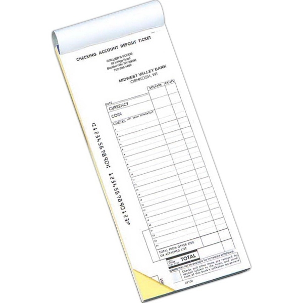 Vertical Deposit Slip