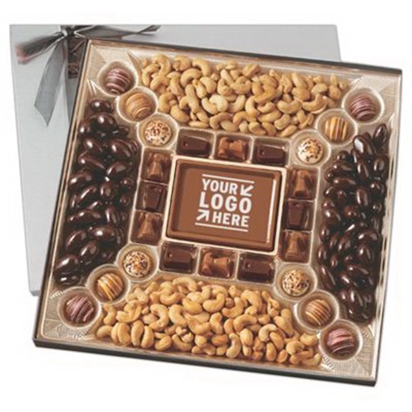 Confectionery Delight Gift Box with Nuts & Chocolate