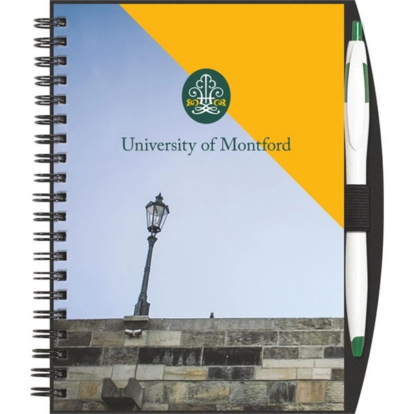 SlimLine Color NotePad w/ PenPort & Cougar Pen