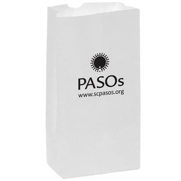 White Kraft Paper SOS Grocery Bag - 10 lb - Flexo Ink