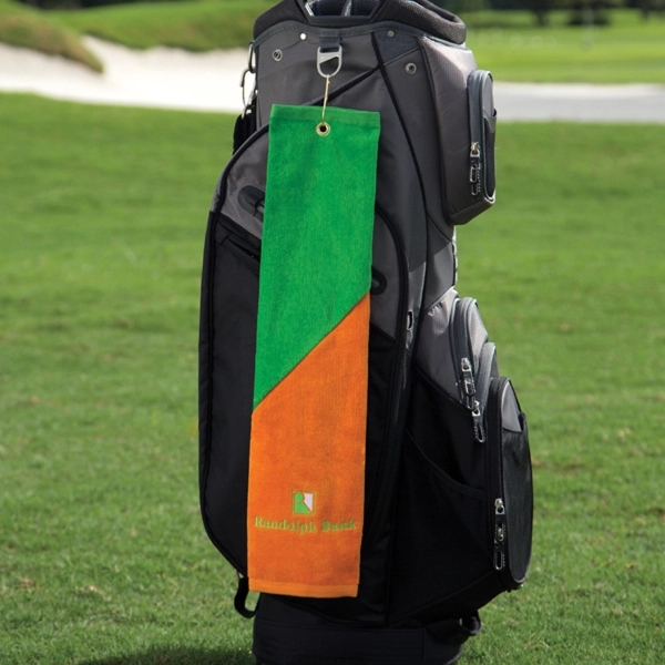 Two-Tone Midweight Golf Towel