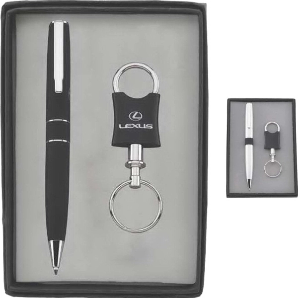 Pen & Valet Keychain Gift Set