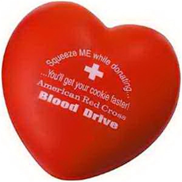 red heart stress balls