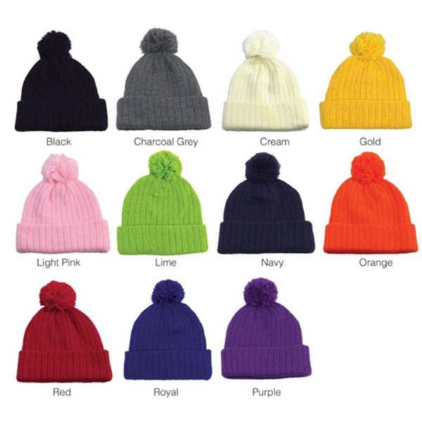 Beanie With Pom