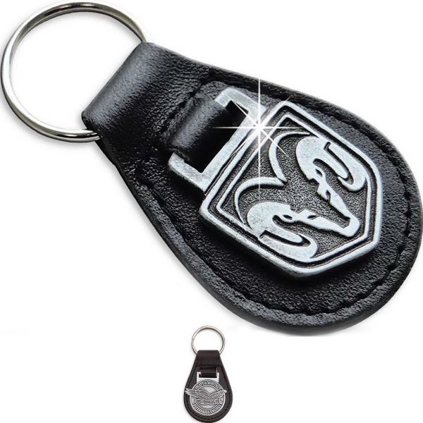 Classic with Matte Fill Leather Key Chain