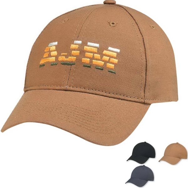 6 Panel Constructed Full Fit Duck Canvas Baseball Cap