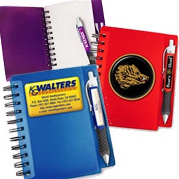 Spiral Notebook & Pen With Full Color Imprints