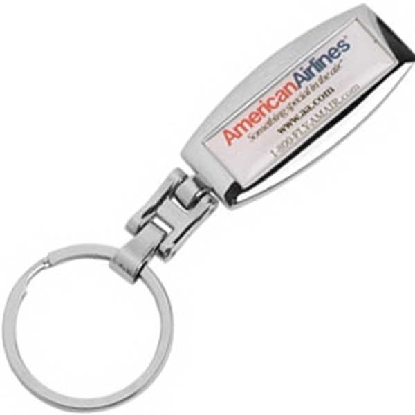 Chrome Key Ring With Full Color Imprint