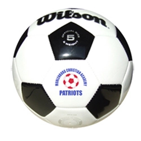 Full Size Wilson Premium Synthetic Leather Soccer Ball