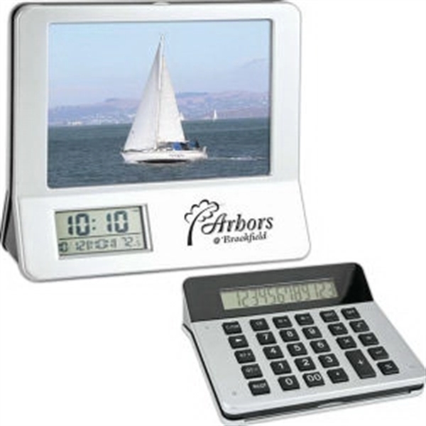 Calculator with Picture Frame and Clock