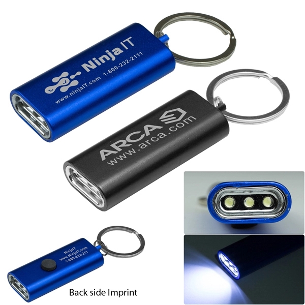 Titania 3 LED Ultra Thin Aluminum Keychain Keylight