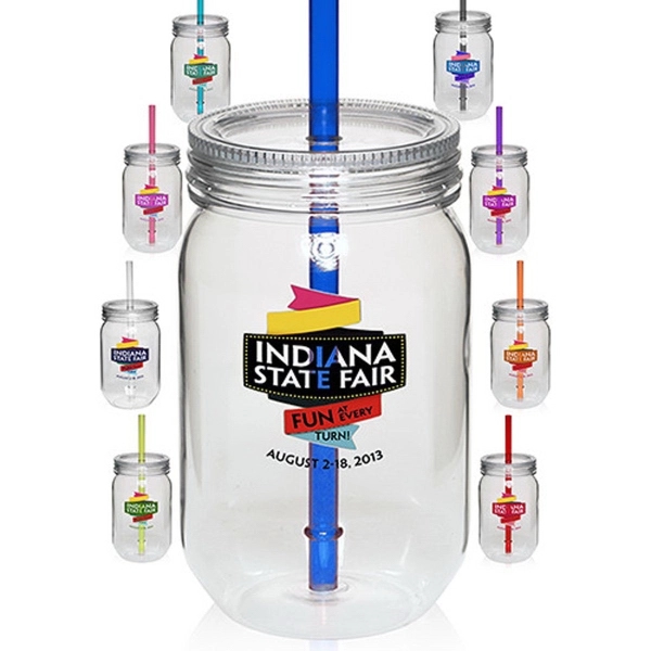 24 oz. Single Wall Mason Jars