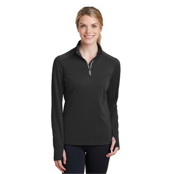 Ag-Pro Ladies Sport-Wick Textured 1/4-Zip Pullover.