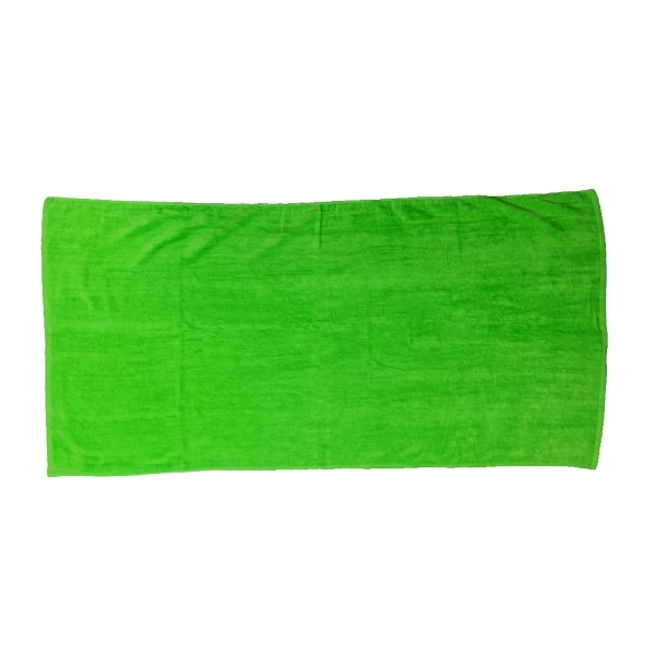 Lime Green 28x58 Terry Velour Beach Towel