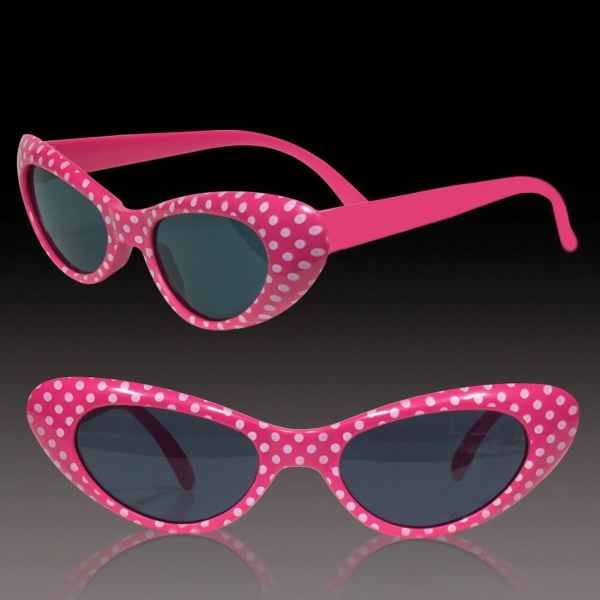 funky pink glasses