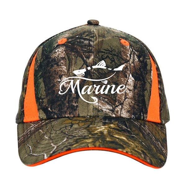 Camo Cap With Blaze Inserts