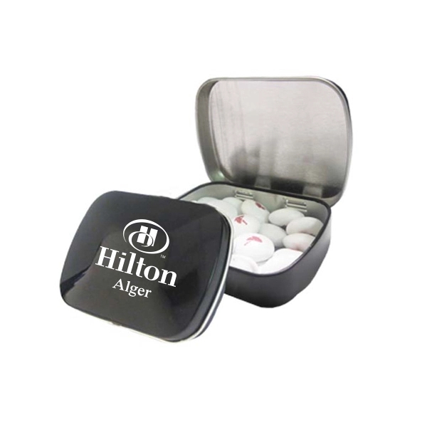 Domed Tin filled with Personalized Chocolate Buttons