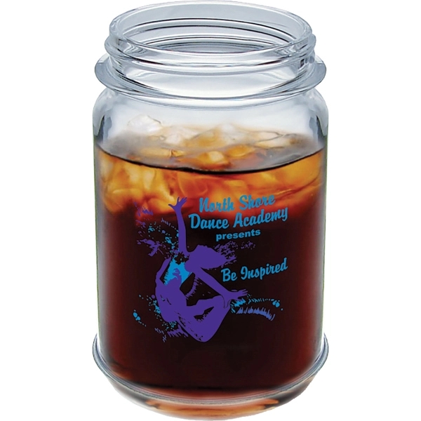 16 oz. Heavy Plastic Mason Jar Glass