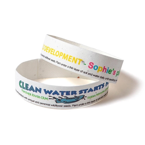 Seed Paper Wrist Band