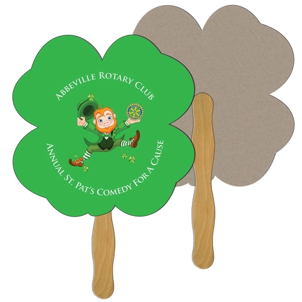 Clover Recycled Hand Fan