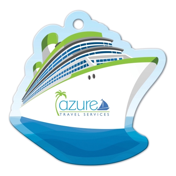 Cruise Ship Shaped Luggage Tag