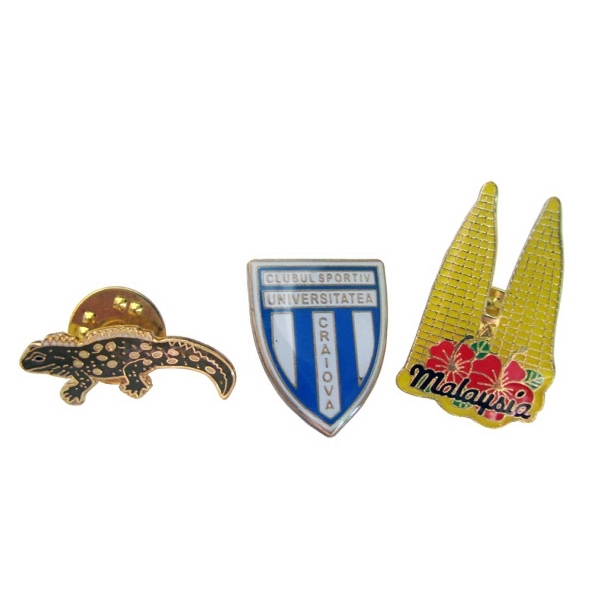 Soft enamel Lapel pin with epoxy dome