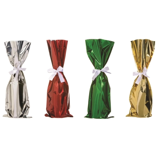 Mylar Wine Bags with Ribbons