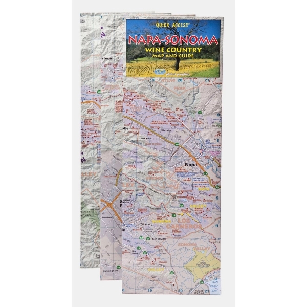 Napa-Sonoma Wine Country Map and Guide 