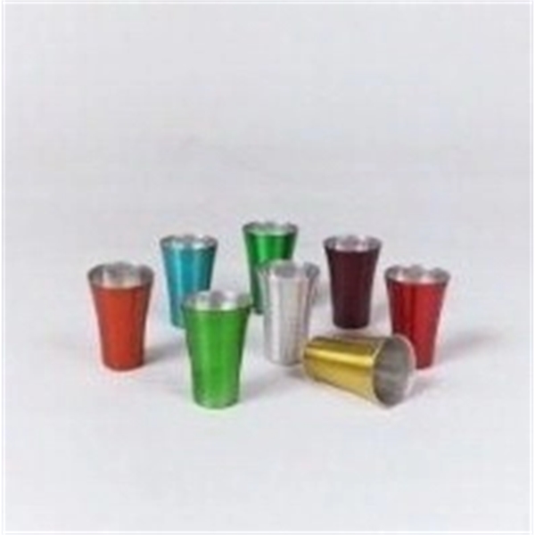 Aluminum Shot Gun Glass. 2oz.