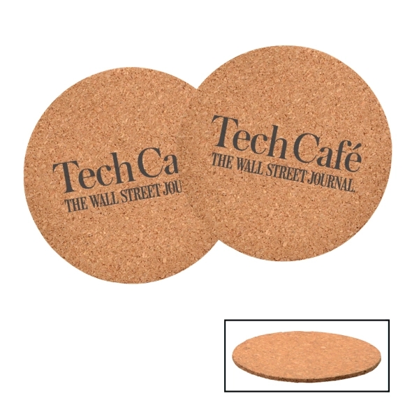Round Cork Beverage Coaster