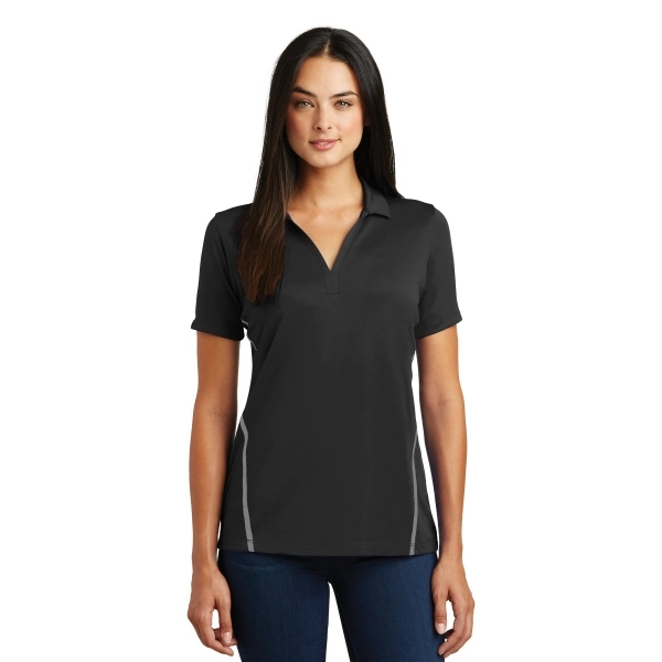Sport-Tek Ladies Contrast PosiCharge Tough Polo .