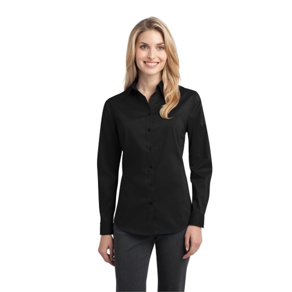 MOLLY WOO'S LADIES BLACK DRESS SHIRT
