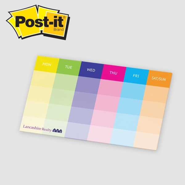 Post-it® Custom Printed Organizational Notes - 10" x 6"