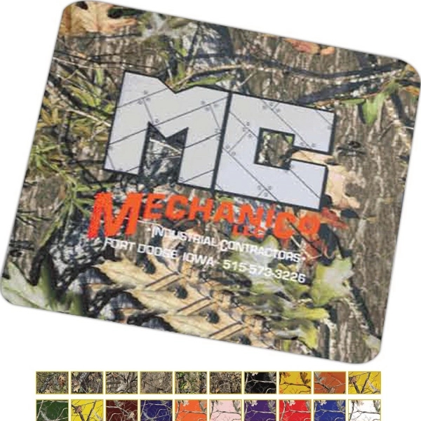 Mossy Oak / Realtree Full Color Rectangular Shaped Mouse Pad