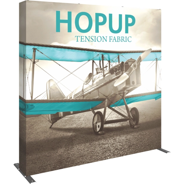 Hopup 7.5ft Straight Tension Fabric Display - W/ End Caps