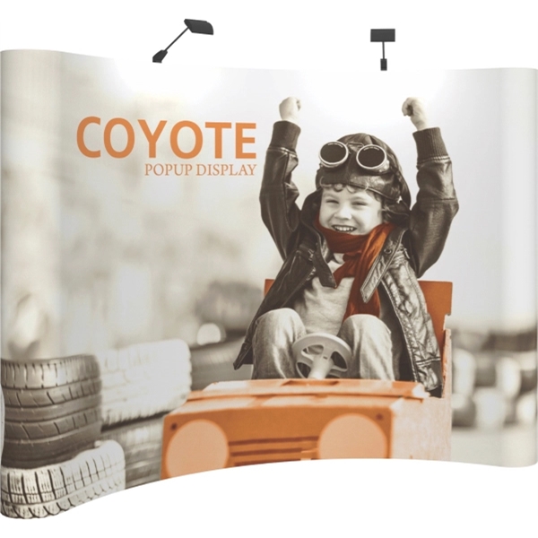 Coyote Popup 10' wide Curved Display Kit