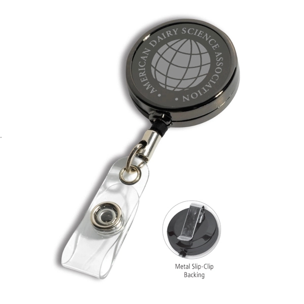 Dublin Gunmetal LZ 30" Retractable Badge Reel