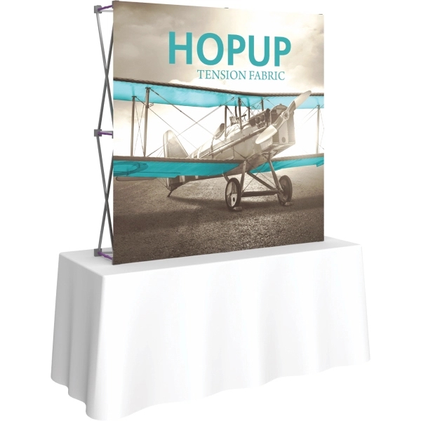 Hopup 5.5ft Curved Tabletop Display & Front Graphic