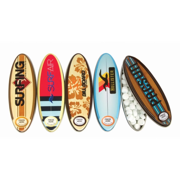 Surfboard Tin with Peppermints