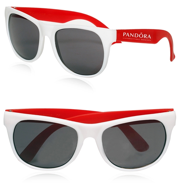 Two Tone Plastic Sunglasses